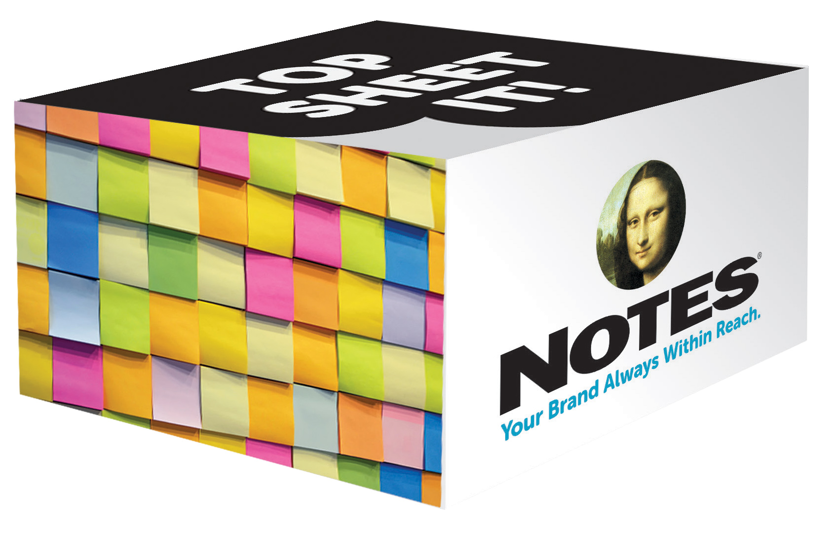 POST-IT Cube de 4 blocs Super Sticky Easy Select 74 feuilles lignées 7,6 x  7,6 cm